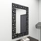 Maple and Jade 30" x 47" Wall Mirror in Black and White, , large