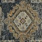 Amer Rugs Milano 2" x 3" Sea Blue Area Rug, , large