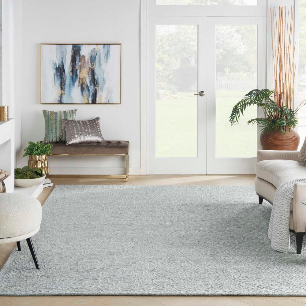 Nourison Ma30 Star 7&#39;9&quot; x 9&#39;9&quot; Light Blue Area Rug, , large