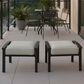 Hearth and Haven 26" Patio Ottoman in Beige (Set of 2), , large