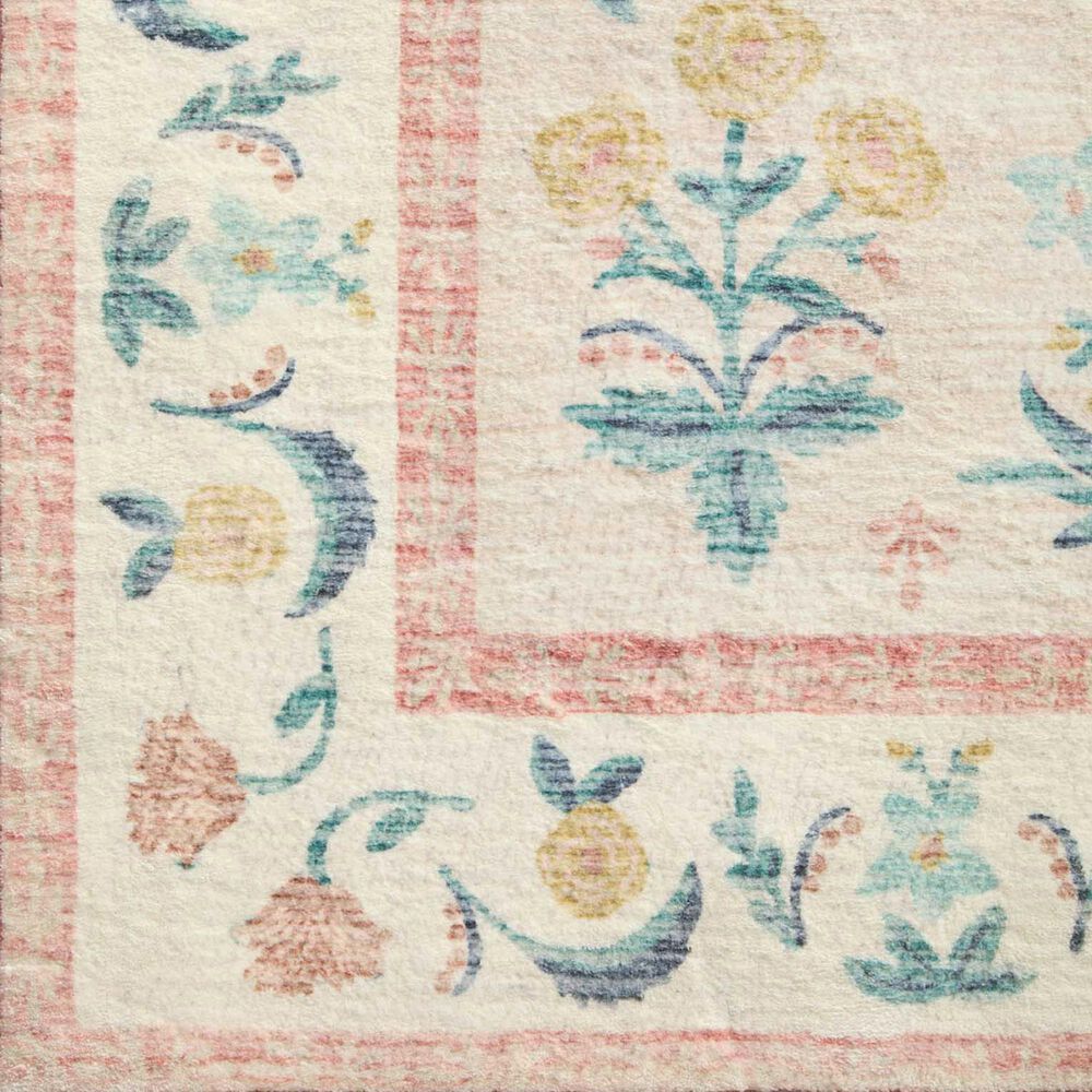 Rifle Paper Co Eden Mughal Rose 2&#39; x 5&#39; Blush Runner, , large