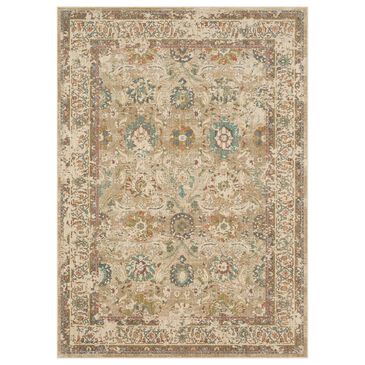 Karastan Estate Allerton 2" x 3" Beige, Green, Blue, Coral, Purple and Grey Area Rug, , large