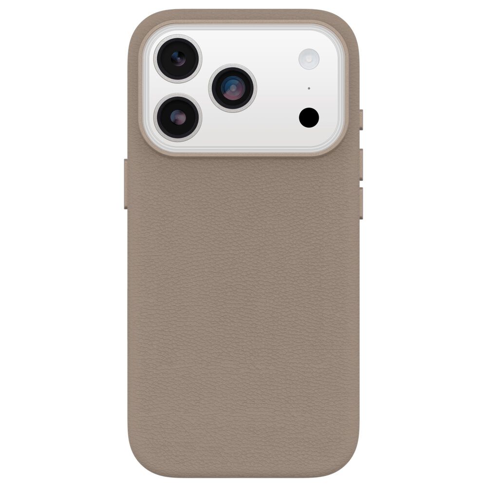OtterBox Symmetry Cactus Leather Case for iPhone 17 Pro in Grey Comfort, , large