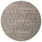 Angela Rose Blake 5"3" Round Ocean and Mocha Area Rug, , large