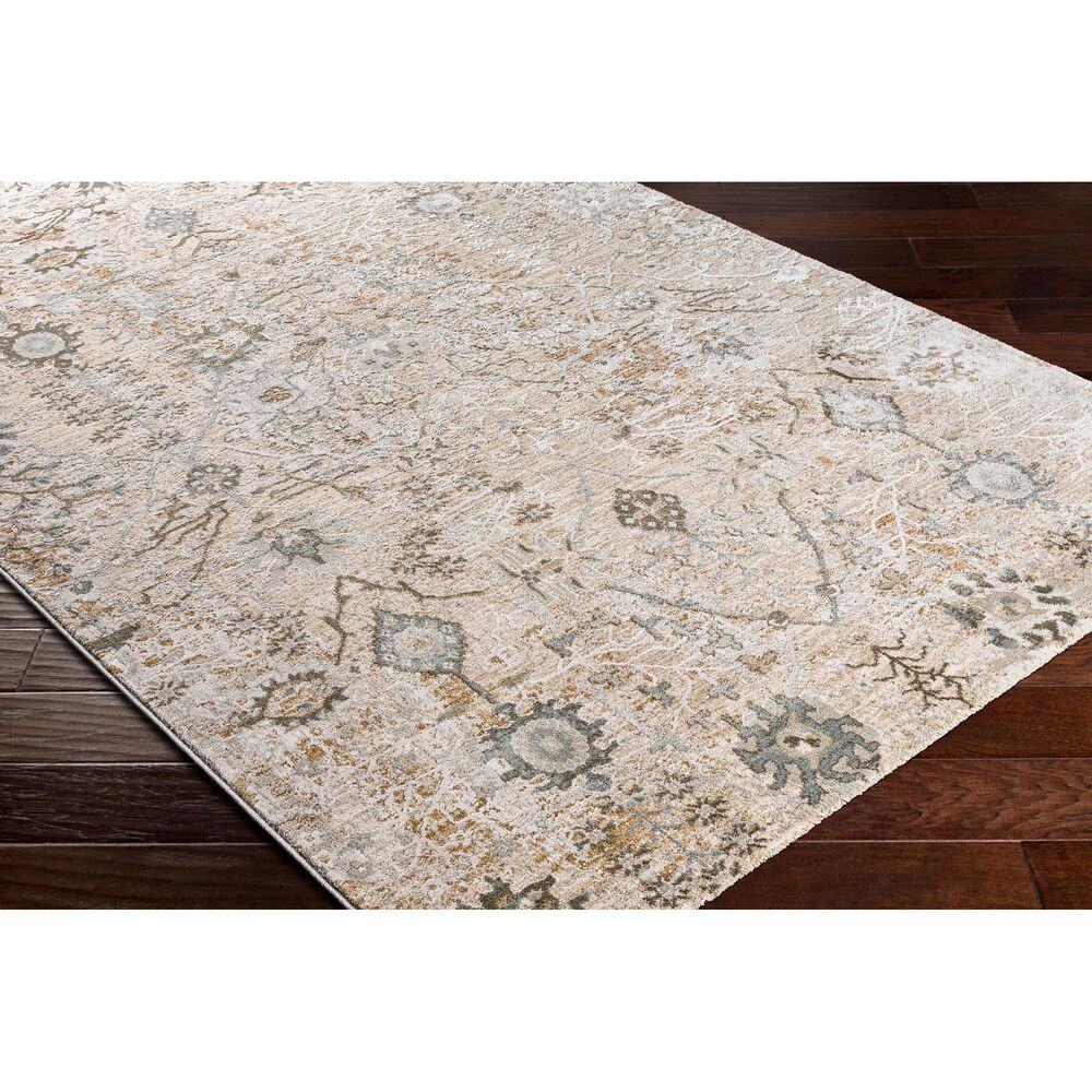 Surya Brunswick 5&#39; x 7&#39;5&quot; Ivory, Gray and Green Area Rug, , large