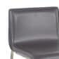 Lumisource Mara Counter Stool with Grey Cushion in Stainless Steel (Set of 2), , large