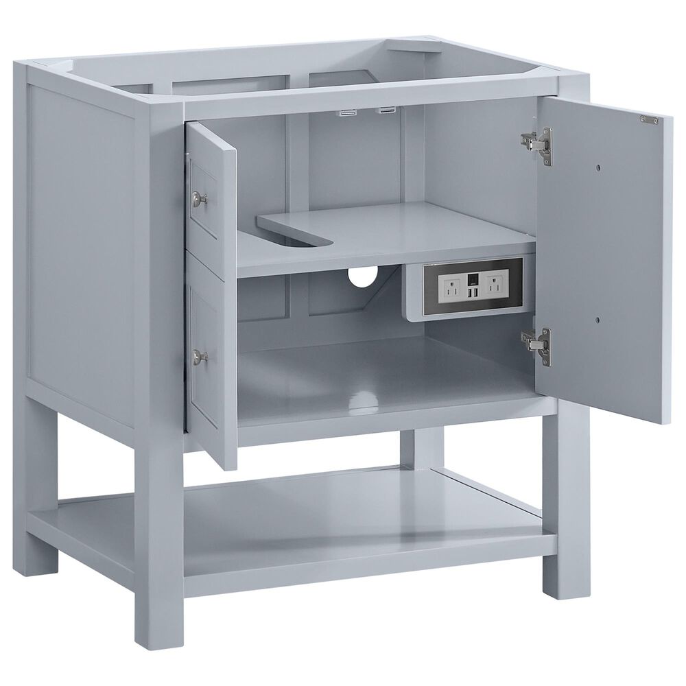 James Martin Vanities Breckenridge 30&quot; Single Bathroom Vanity Cabinet in Serenity Blue, , large