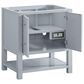 James Martin Vanities Breckenridge 30" Single Bathroom Vanity Cabinet in Serenity Blue, , large