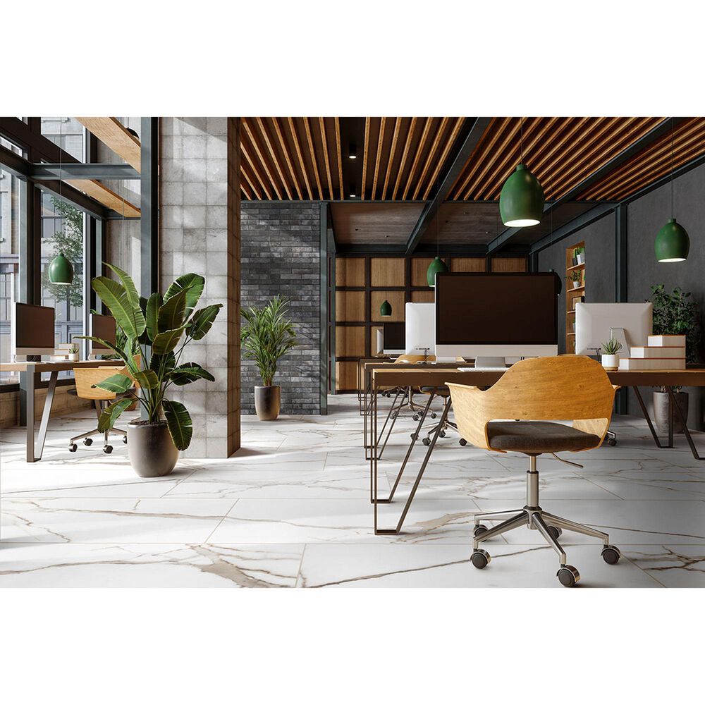 MS International Brickstone Charcoal 2&quot; x 10&quot; Porcelain Tile, , large
