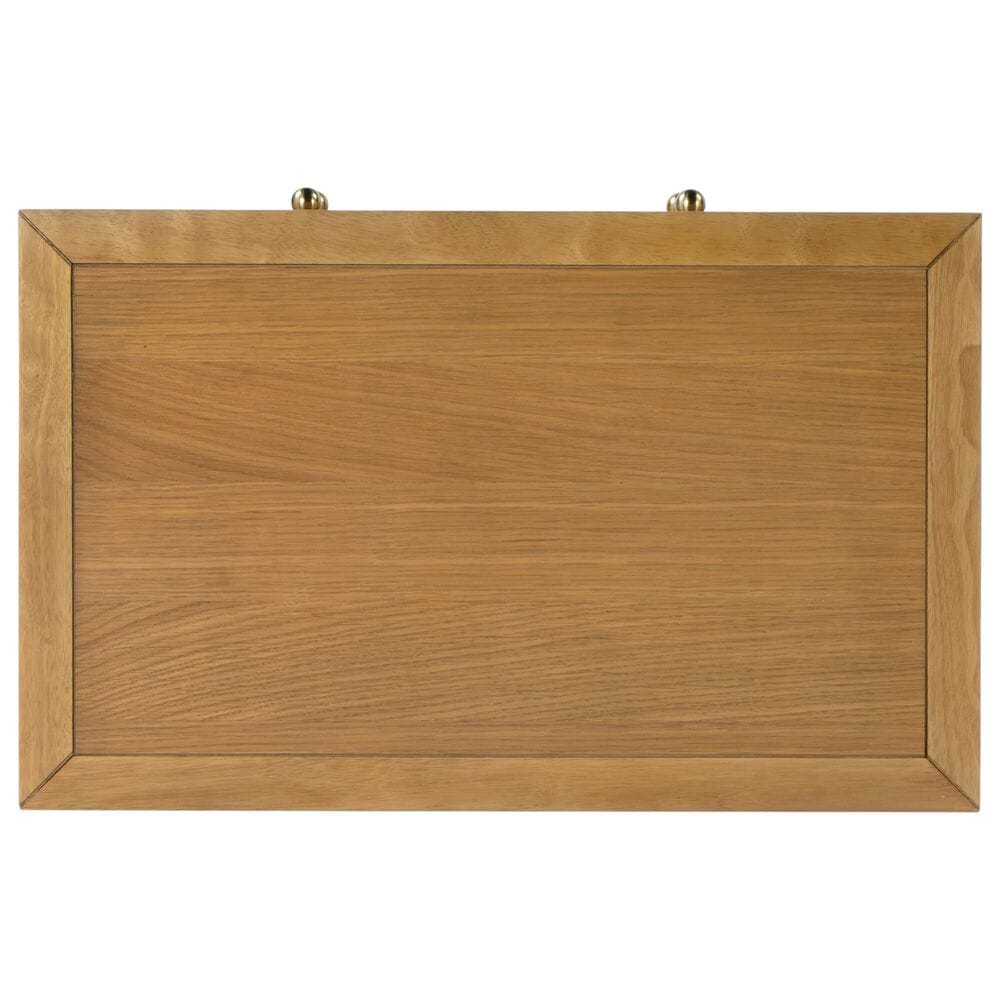 Butler Specialty Company Nora 2-Drawer Wide Nightstand with Open Shelf in Light Natural Brown, , large