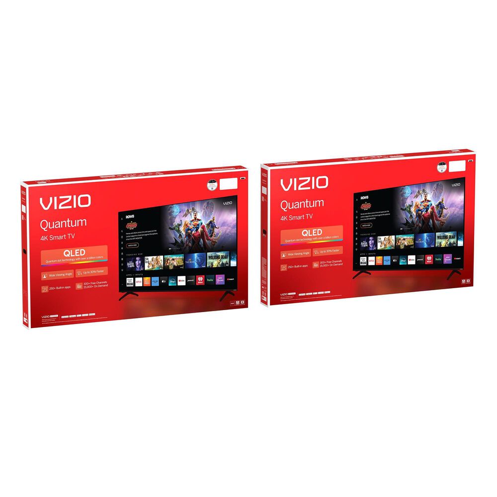 VIZIO 75&quot; Class Quantum 4K QLED HDR in Black - Smart TV, , large