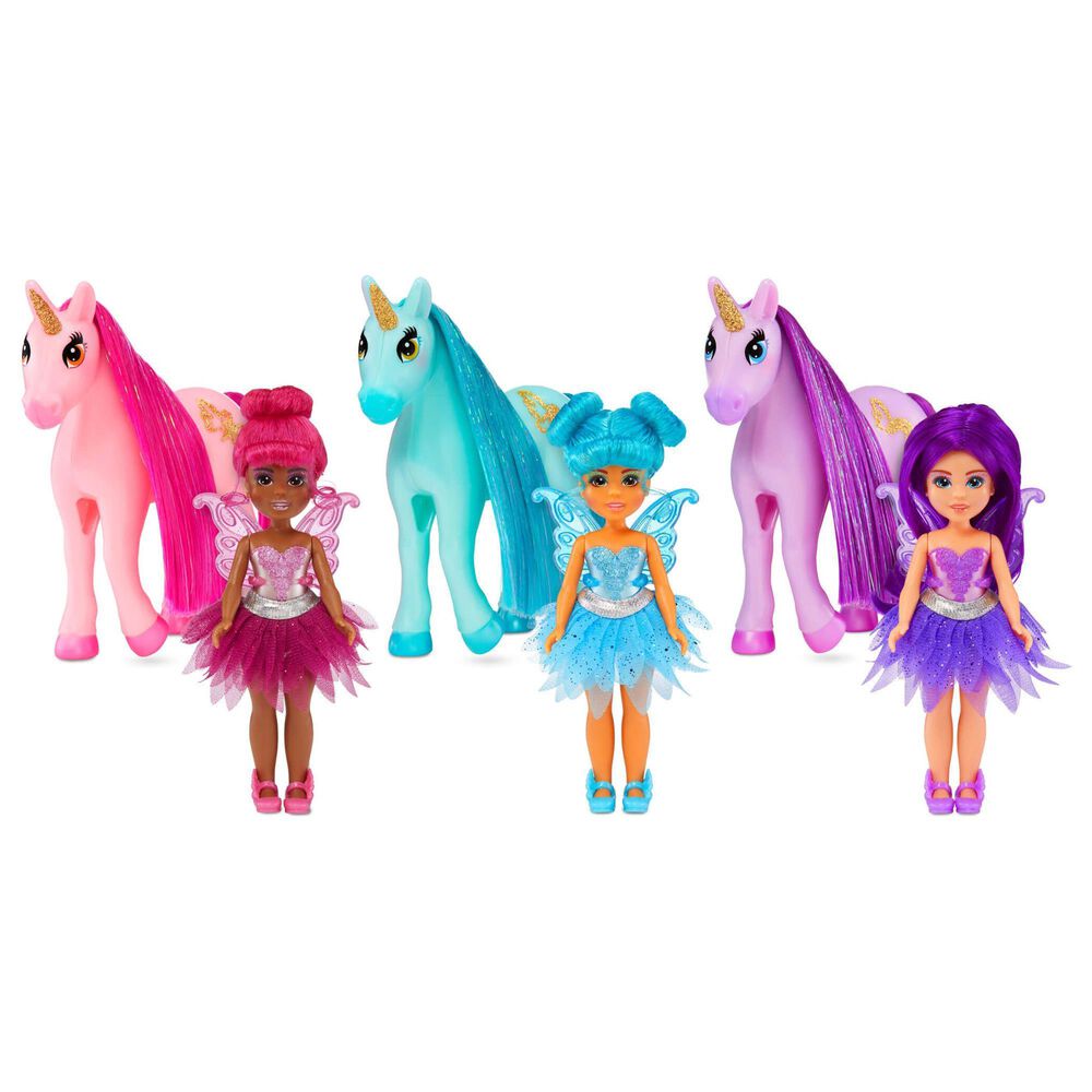 Dream Bella Dream Bella Color Change Surprise Little Fairies - Dream Bella 5.5&quot; Fairy Doll in Teal, , large