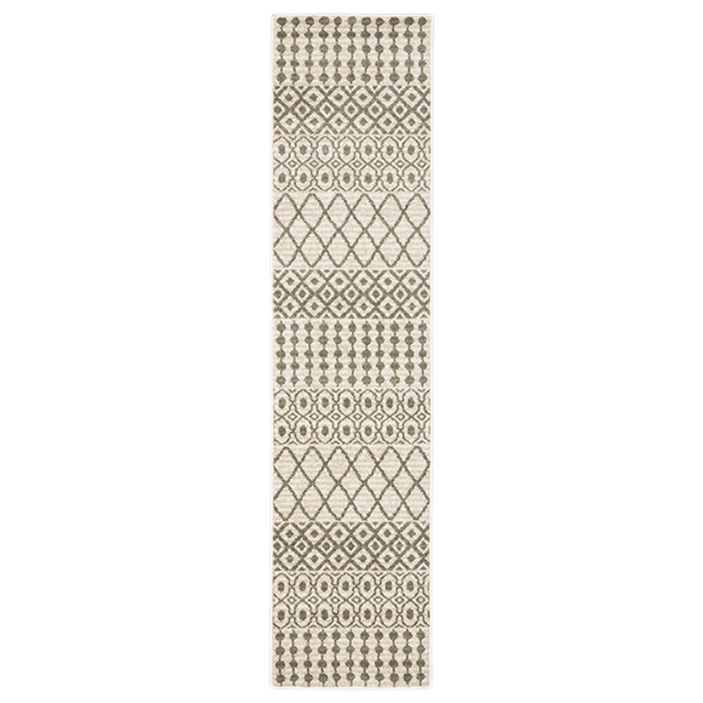 Oriental Weavers Georgia Southwest 717B0 1"10" x 7"6" Ivory and Gray Runner, , large