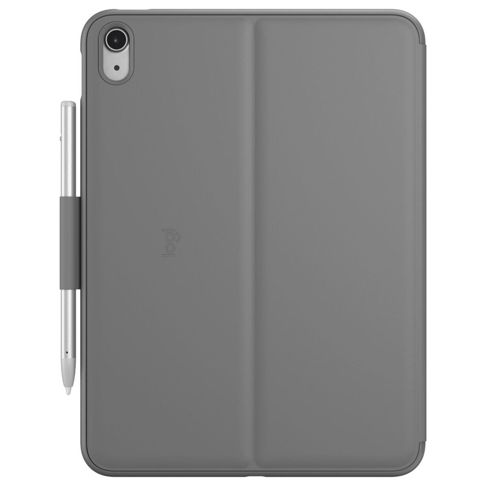 Logitech Slim Folio Keyboard Case for Apple iPad 10th Generation in Oxford Grey, , large