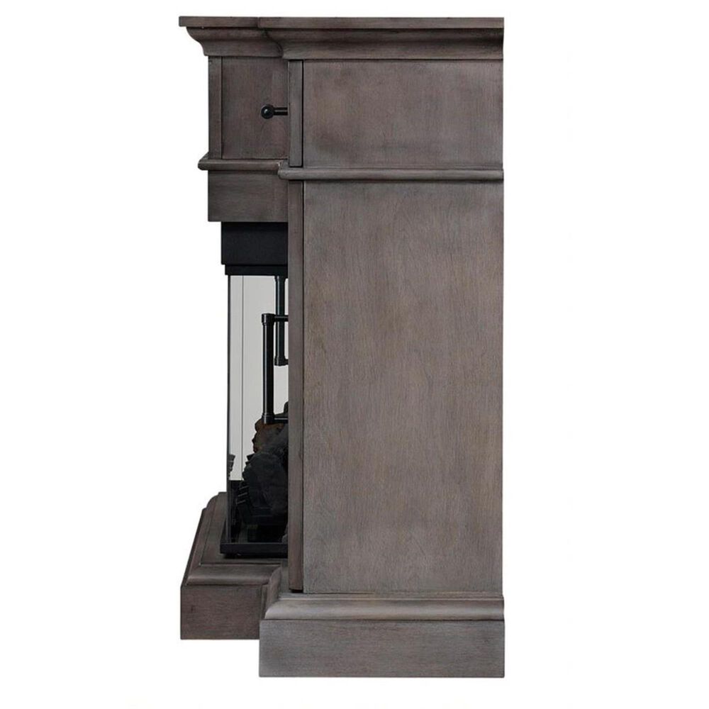 Fabio Flames Hamilton Panorama Media Mantel in Weathered Gray, , large