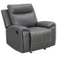 Steve Silver Gaston Manual Glider Recliner in Gray, , large