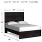 Ashley Belachime 3 Piece Full Panel Bedroom Set in Dark Charcoal, , large