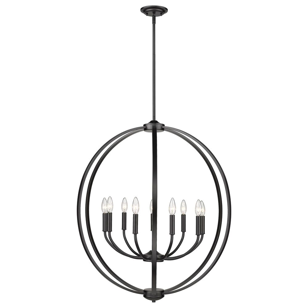 Golden Lighting Colson 9-Light Chandelier in Matte Black, , large