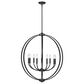 Golden Lighting Colson 9-Light Chandelier in Matte Black, , large
