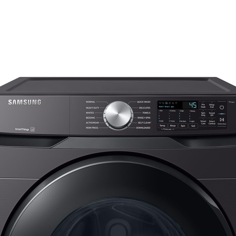 Samsung 5.1 Cu. Ft. Front Load Washer with Vibration Reduction Technology in Brushed Black, , large