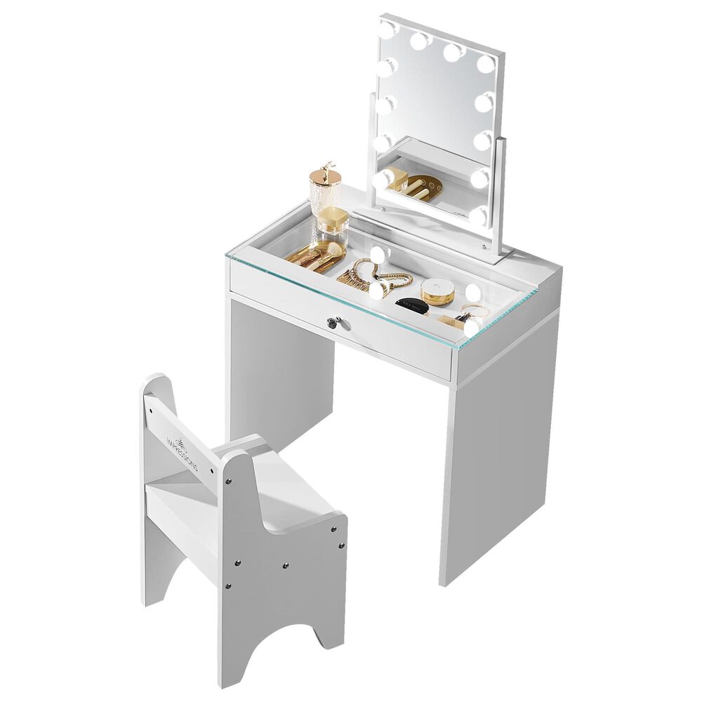Impressions Vanity Little Princess Kids Vanity Set in White, , large
