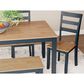 Ashley Gesthaven 6-Piece Rectangular Dining Set in Light Natural and Dark Slate Blue, , large
