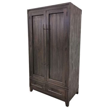 Santa Fe Rustic Sample Tall Armoire in Brown and Green, , large
