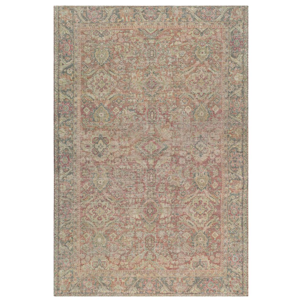 Surya Unique UNQ-2303 5' x 7'6" Olive, Teal and Rust Area Rug, , large