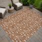 Dalyn Rug Company Soft Essentials Floral Paprika 3" x 5" Indoor/Outdoor Area Rug, , large