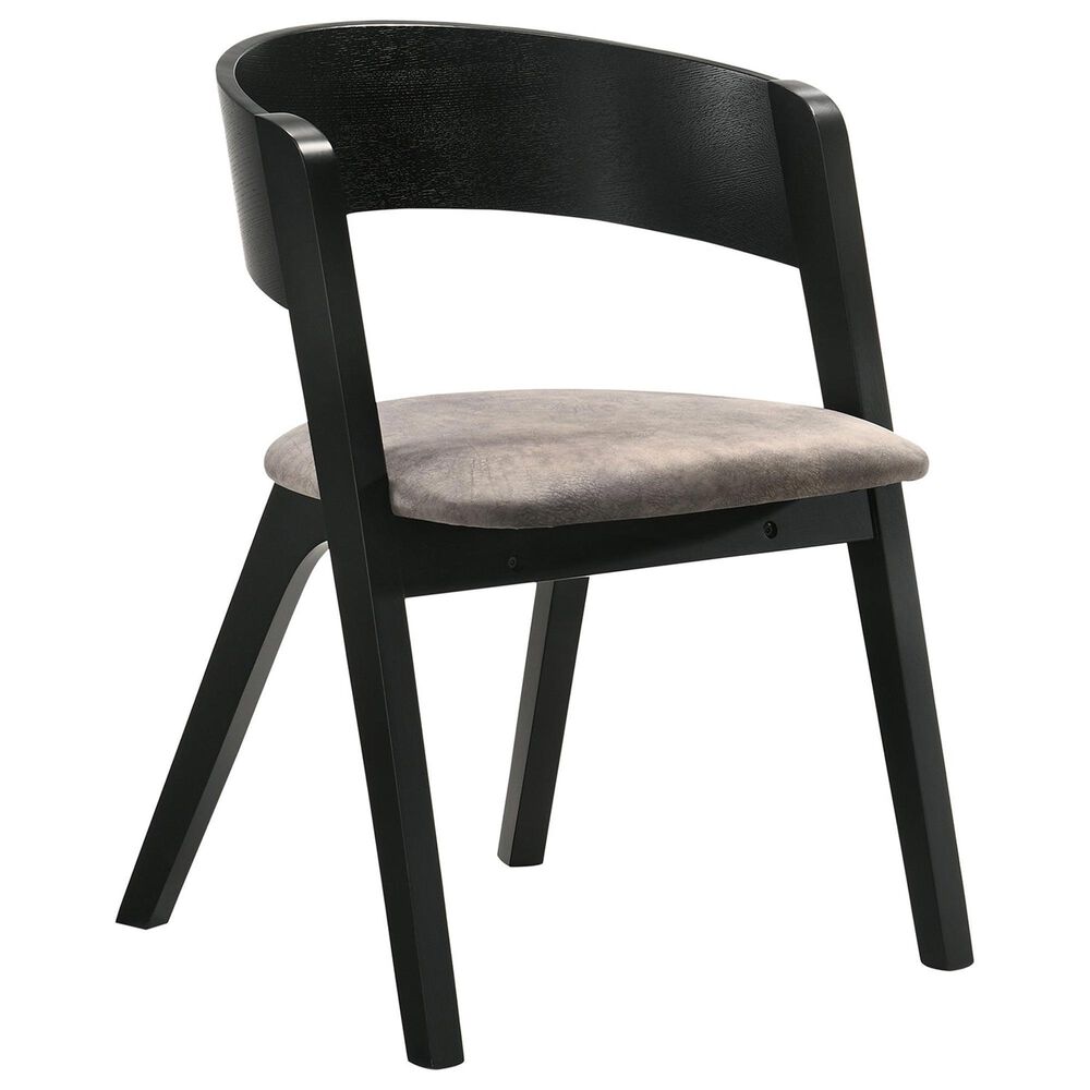 Armen Living Jackie Dining Chair in Black, , large