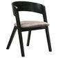Armen Living Jackie Dining Chair in Black, , large