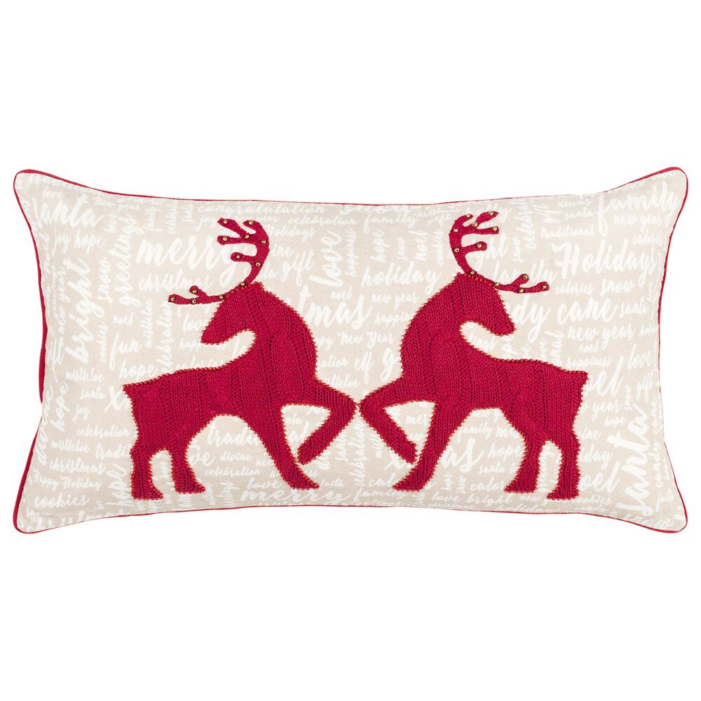 Rizzy Home Christmas 14" x 26" Pillow in Multi, , large