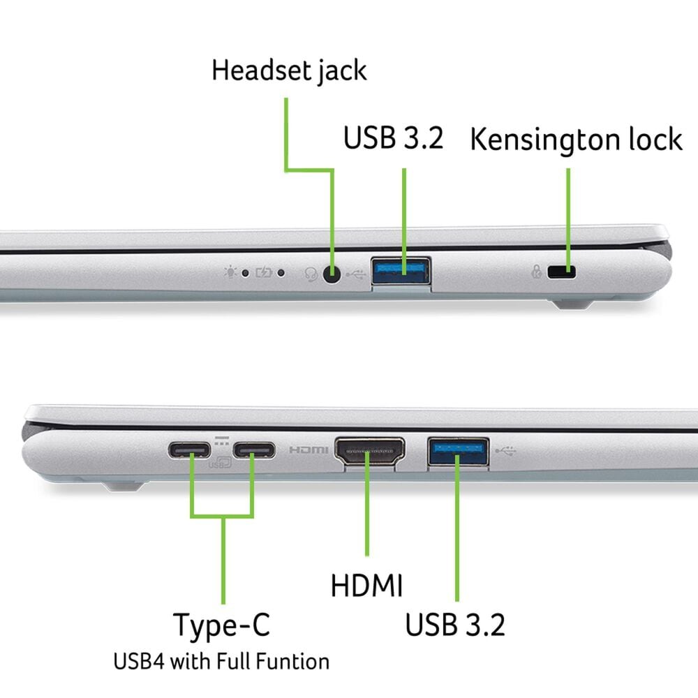 Acer Aspire Go 16 16" Laptop | Intel Core i9-13900H - 32GB RAM - Intel Iris Xe Graphics - 1TB SSD in Silver, , large