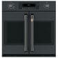 Cafe Handle and Knob Kit for Single Wall Oven in Brushed Black, , large