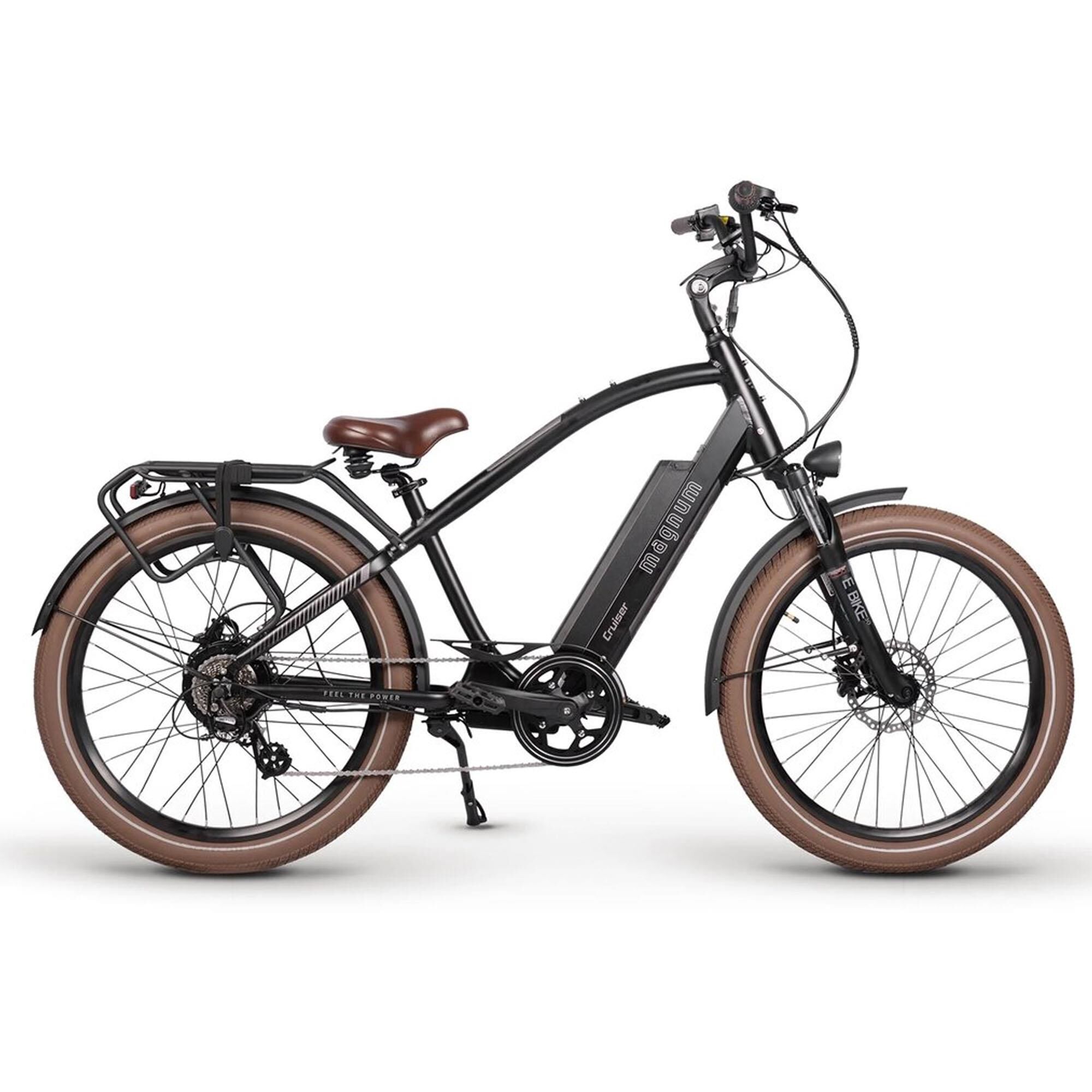 Magnum Bikes Low Rider 2.0 48v E Bike in Black Gunmetal NFM