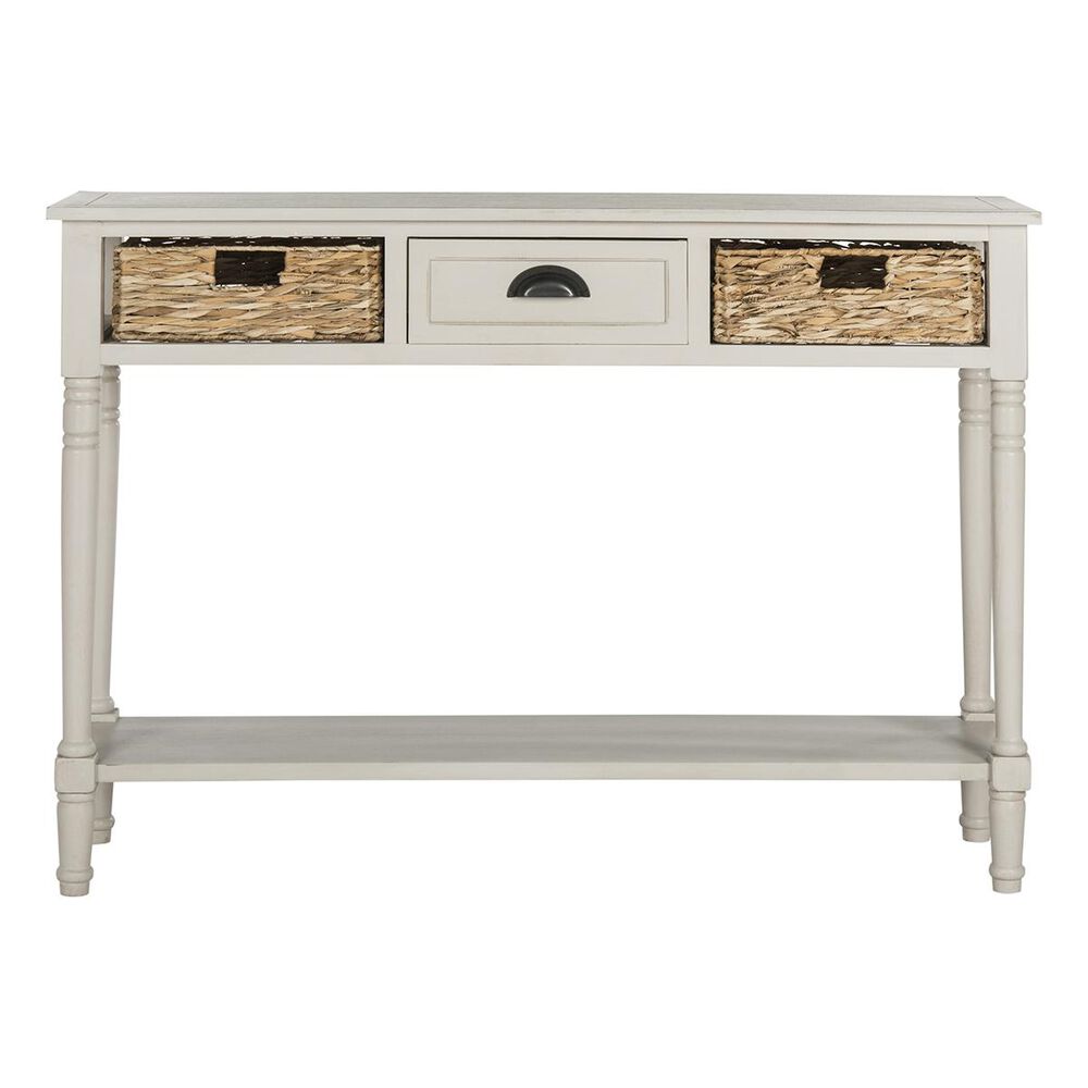 Safavieh Christa Console Table With Storage in Vintage Grey, , large