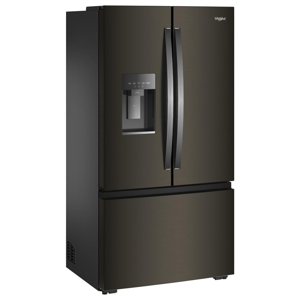 Whirlpool 23.4 Cu. Ft. Counter Depth 3-Door French Door Refrigerator in Black Stainless, , large
