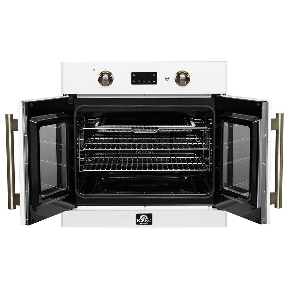 Forno Asti 30" Single Electric Wall Oven with French Door in White, , large