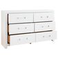 Ashley Maeling Queen Panel Bed with Dresser, Chest, and Two Nightstands in Matte White, , large