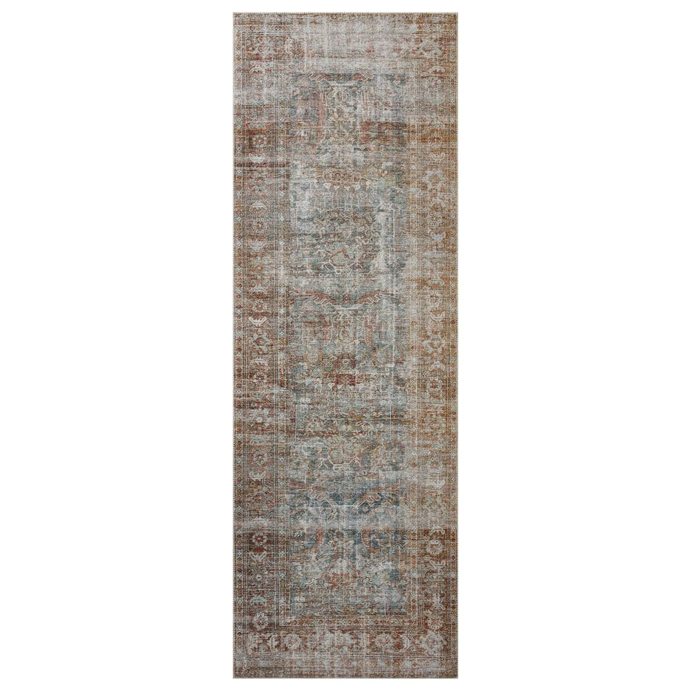Chris Loves Julia x Loloi Jules 2&#39;6&quot; x 12&#39; Lagoon and Brick Runner, , large