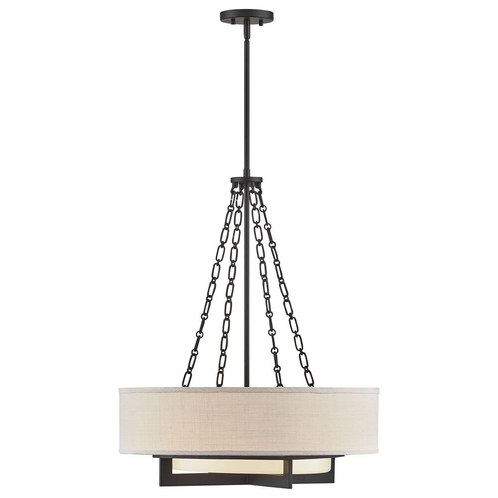 Savoy House Brentwood 4-Light Pendant in Matte Black, , large