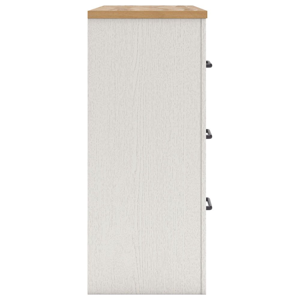 Ashley Linnocreek 6-Drawer Dresser in White and Warm Brown, , large