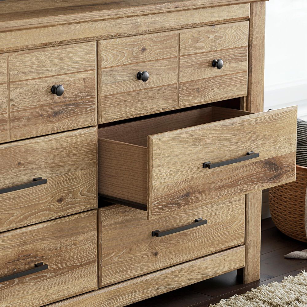 Ashley Makidern 6 Drawer Dresser Only in Natural Brown, , large