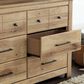 Ashley Makidern 6 Drawer Dresser Only in Natural Brown, , large