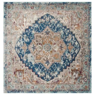Safavieh Aria 6"6" Square Blue and Beige Area Rug, , large
