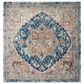 Safavieh Aria 6"6" Square Blue and Beige Area Rug, , large