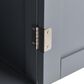 HOMLUX 54" Kitchen Island with Solid Wood Top and Locking Wheels in Grey Blue, , large