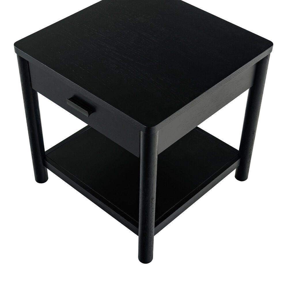 Safavieh Jaylessa 1-Drawer End Table in Black, , large