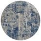 Dalyn Rug Company Kochi KC7 Navy 8" Round Area Rug, , large