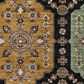 Dalyn Rug Company Silk Road Black, Ivory, Paprika, Sage, Gold and Gray 8" Round Area Rug, , large